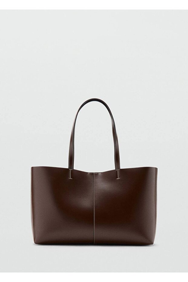 Çift saplı shopper çanta - 3