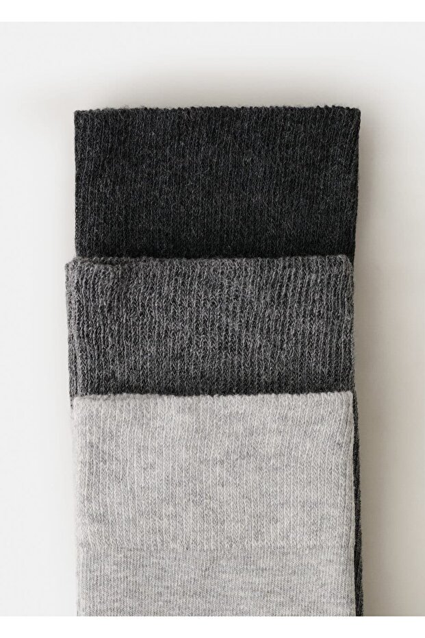 3'lü pamuklu çorap - 3
