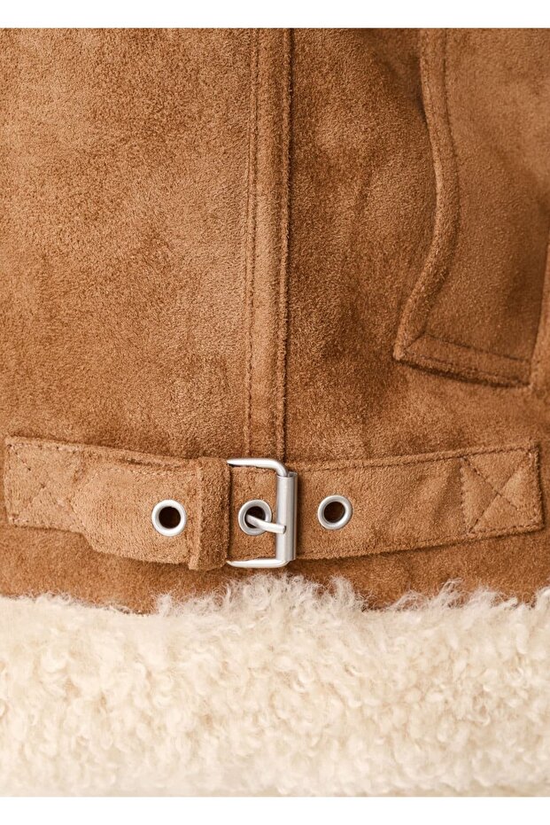 Çift taraflı kürk ceket - 6