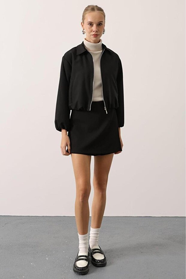 Jacket with Fabric Lining Inside - 6