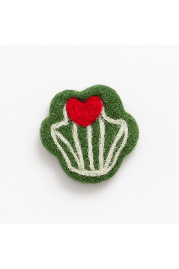 Handmade Felt Figure Brooch Buckle Crown Ornament – Cute Felt Accessory 69