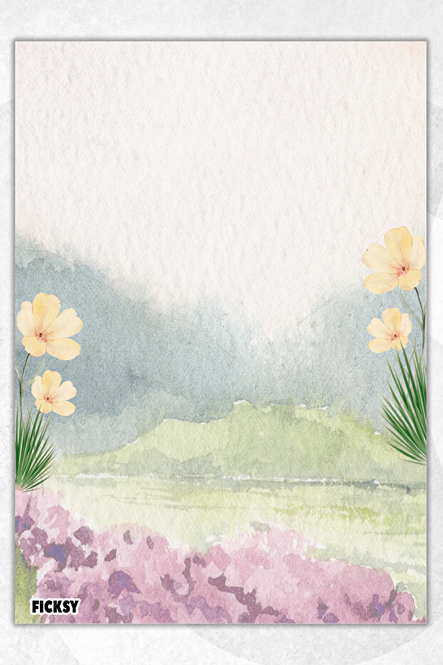 Flower Note Paper - A5 Size - 50 Sheets - Notepad - Memopad - Memo Pad - To Do List - 1