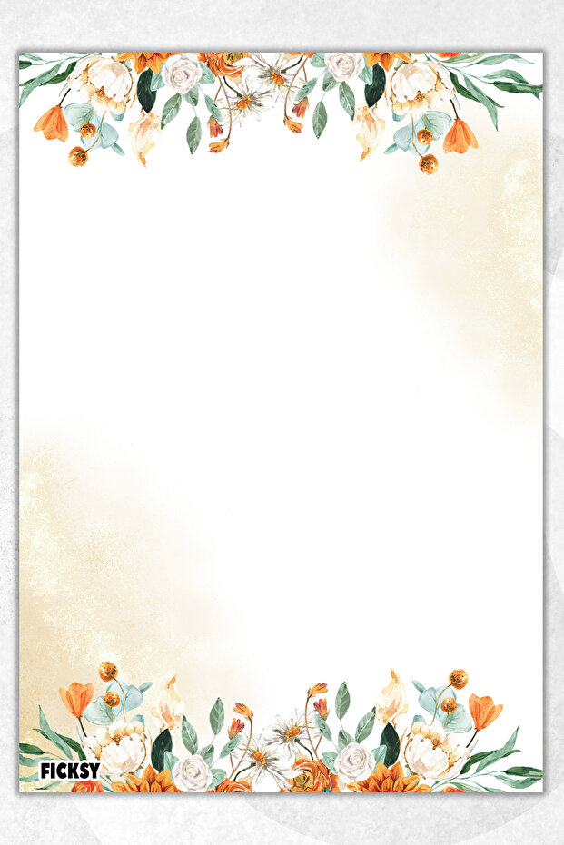 Flower Note Paper - A5 Size - 50 Sheets - Notepad - Memopad - Memo Pad - To Do List - 1