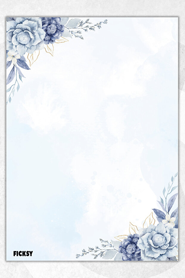 Flower Note Paper - A5 Size - 50 Sheets - Notepad - Memopad - Memo Pad - To Do List - 1