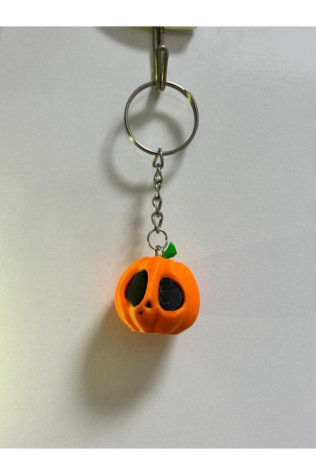 سلسلة مفاتيح على شكل يقطينة ثلاثية الأبعاد لعيد الهالوين - 4