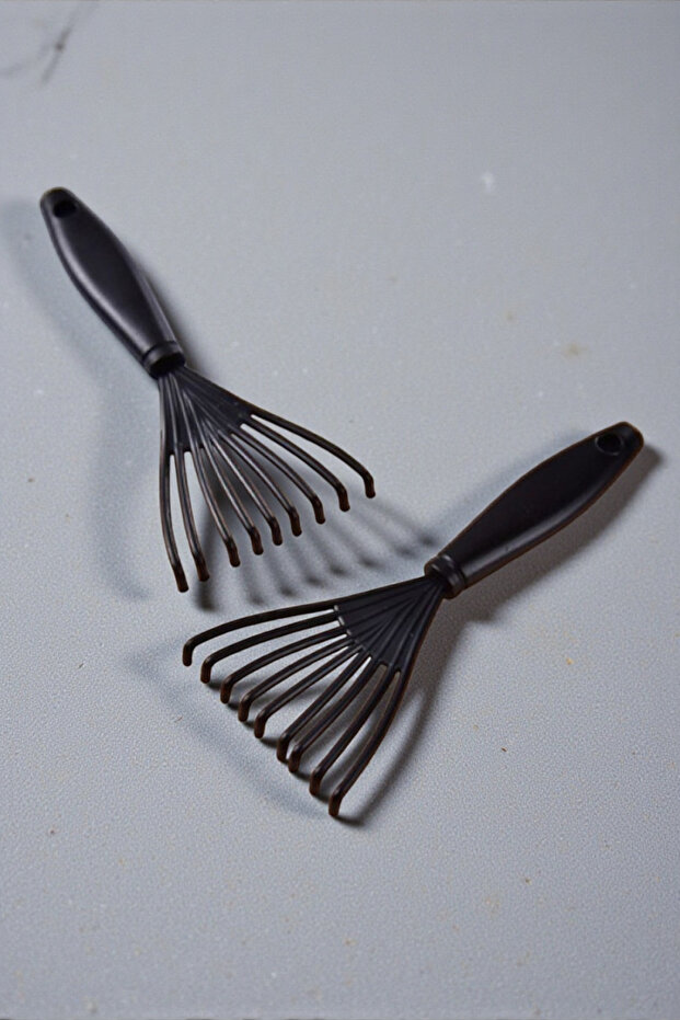 Practical Hair Brush Comb Cleaning Apparatus 2 Pieces Ergonomic Hygiene Rake