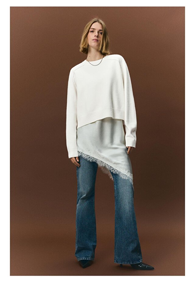 Dikişli triko kazak - 5