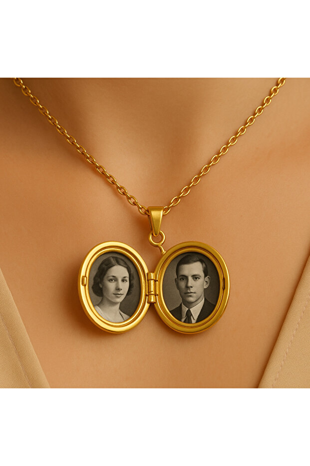 Celestial Emerald Locket Anka Kuşu Kolye - 4