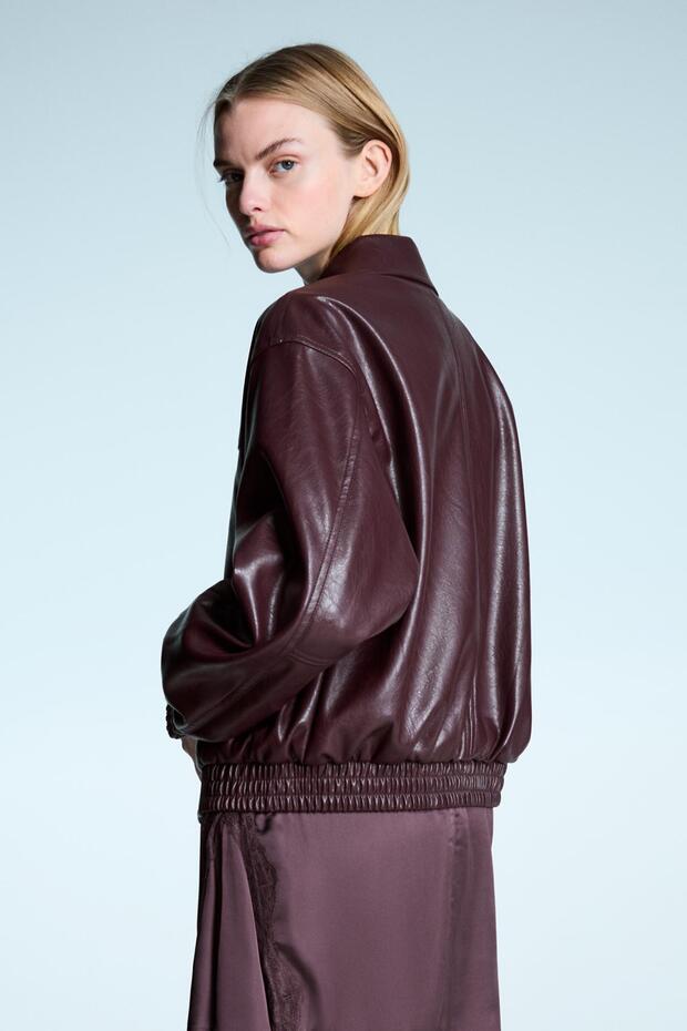 Leather effect jacket - 3