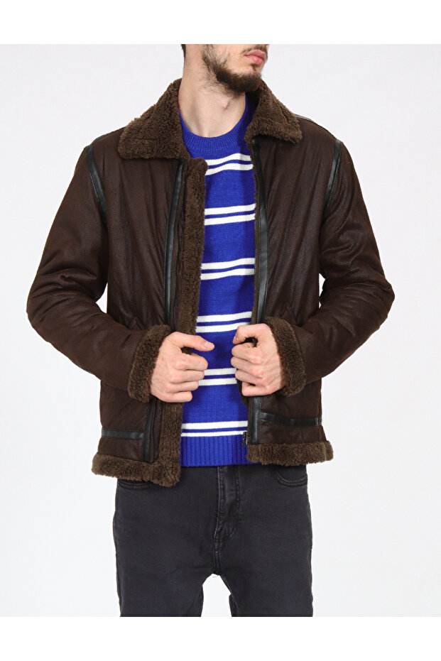 Jacket, Brown - 1
