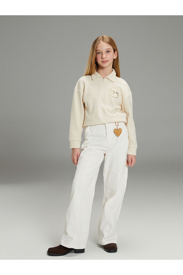 I Wide Leg Velvet Girls' Pants from Freezen Store