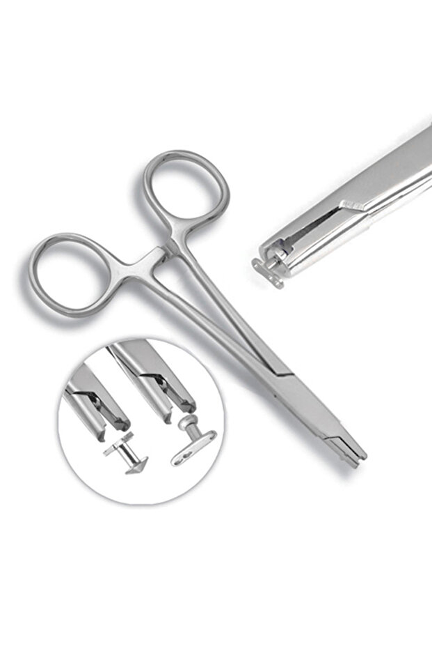 4mm 1pcs Surgical Steel Professional Dermal Anchor Holding Tube Tool Plier Dermal Disc Forcep Profes