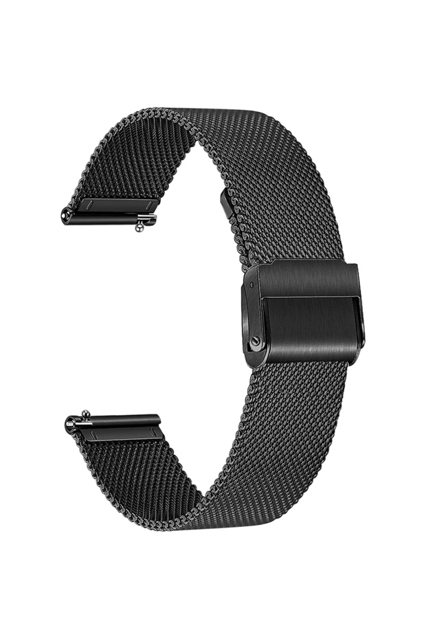 22mm Black 14/16/18/20/22mm Universal Milanese Watchband Quick Release Watch Band Mesh Stainless Ste