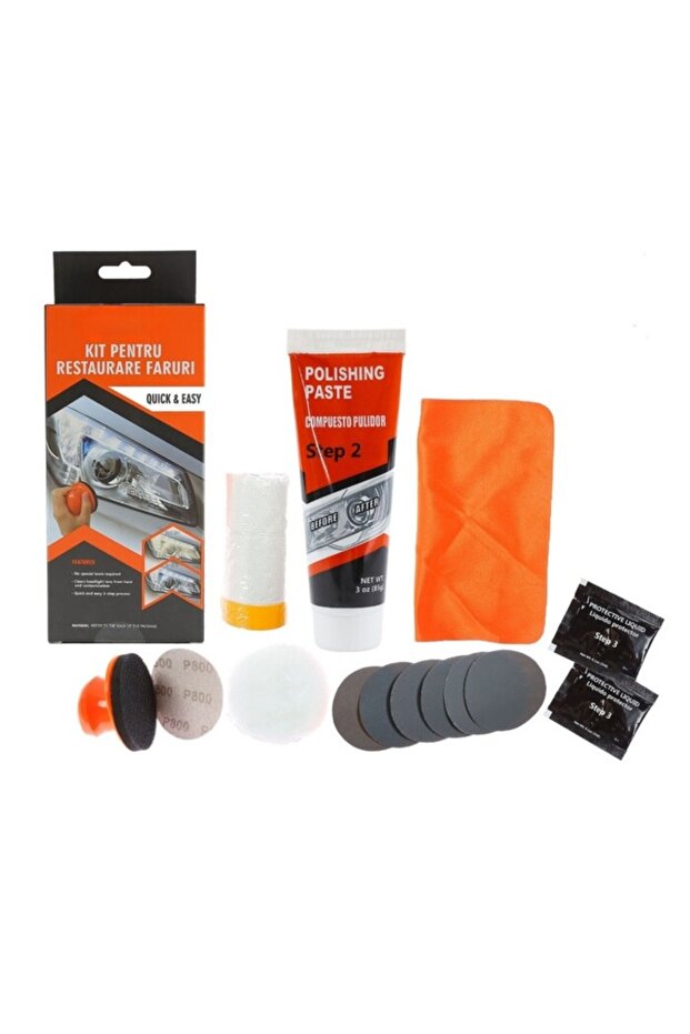 Headlight Restoration Polish Kit - 2