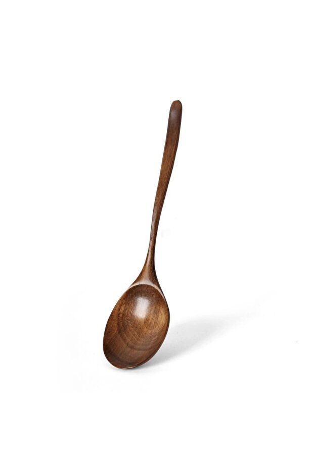 1pcs Nanmu Spoon Durable And Easy To Clean Long Handle Large Round Soup Spoon Multifunctional Portab