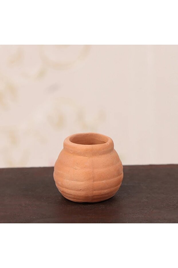 وعاء صغير مصغر من الطين المقلد لبيت الدمى، إكسسوارات مطبخ نوستالجية للدمى