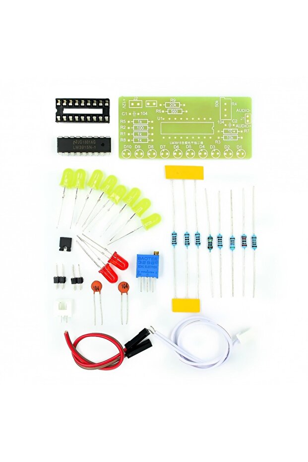 LM3915 10 LED Sound Audio Spectrum Analyzer Level Indicator Kit DIY Electoronics Soldering Practi... - 1