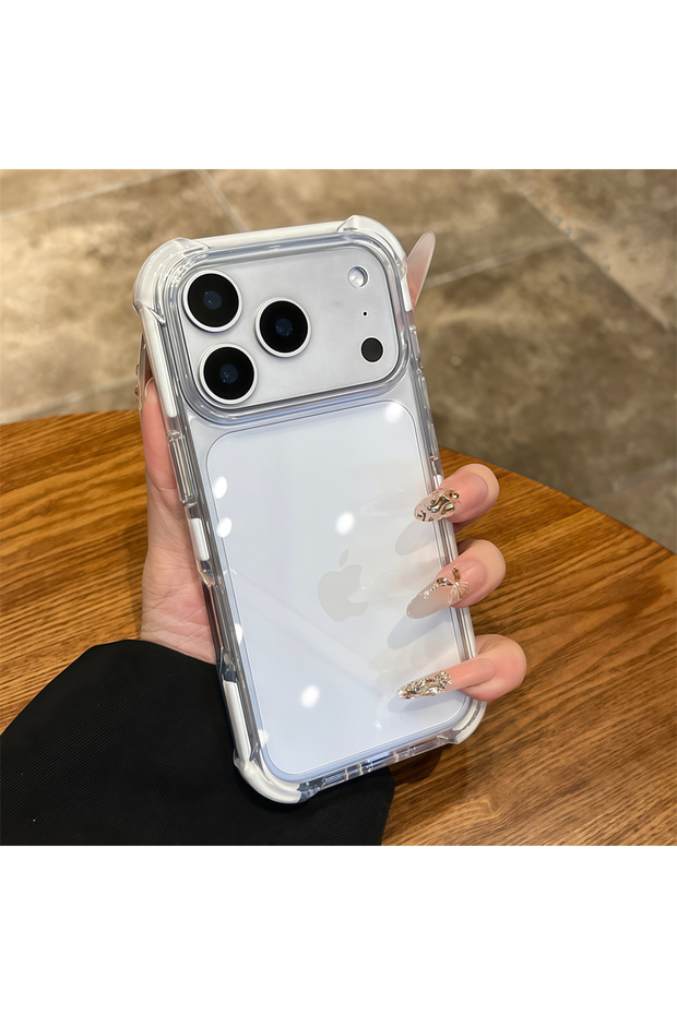 iPhone17 Pro Max أبيض لهاتف iPhone 17 Air 16 15 14 Pro Max شفاف شفاف فائق النحافة مصنوع من الأكريليك