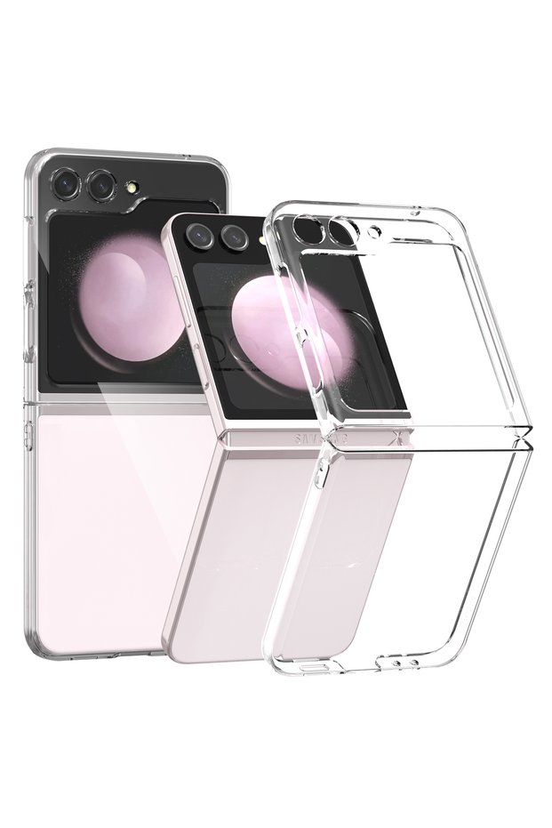 for Samsung Z Flip 5 Clear Transparent Hard PC Ultra Slim Case for Z Flip 6 5 4 3 ZFlip 1 2 Clear