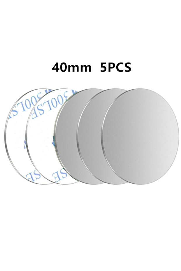 5PCS Silver 40x40 1/3/5Pcs Metal Plate Disk for Magnet Car Phone Holder Round Iron Sheet Stickers Ca