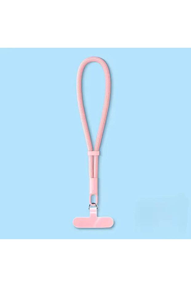 حزام معصم قصير قابل للتعديل عالميًا للهواتف المحمولة من Pink-A مع تصميم ذاتي القفل ومضاد للسقوط