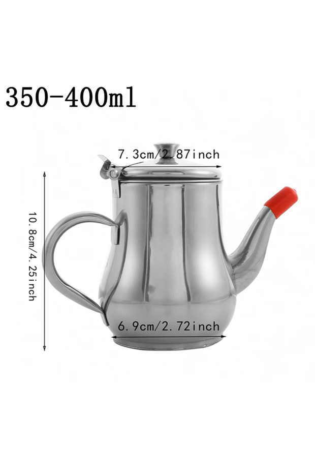 18 oz Strainer Oiler Stainless Steel Household Leak-Proof Pot Pour Oil Bottle Practical Oil Cans Sea
