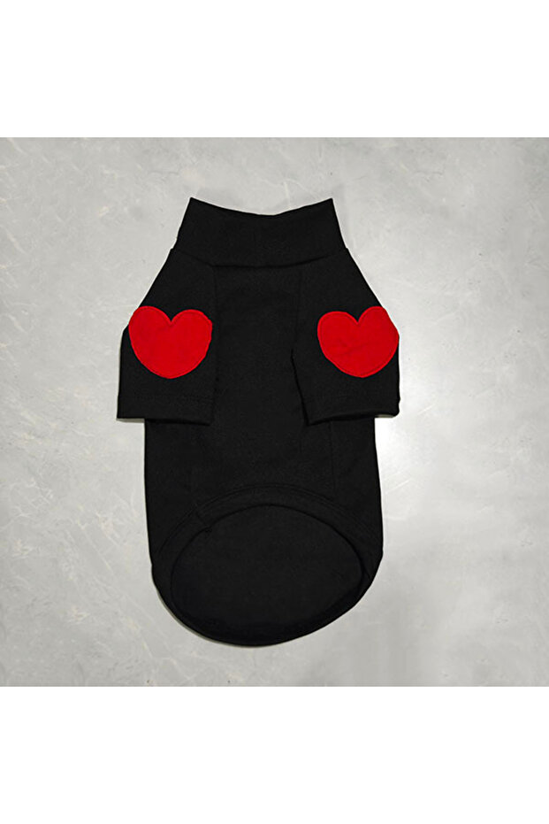 S black Autumn Winter Plush Love Sweater Pet Dog Cat Solid Base Coat Puppy Teddy Yorkshire Thickened