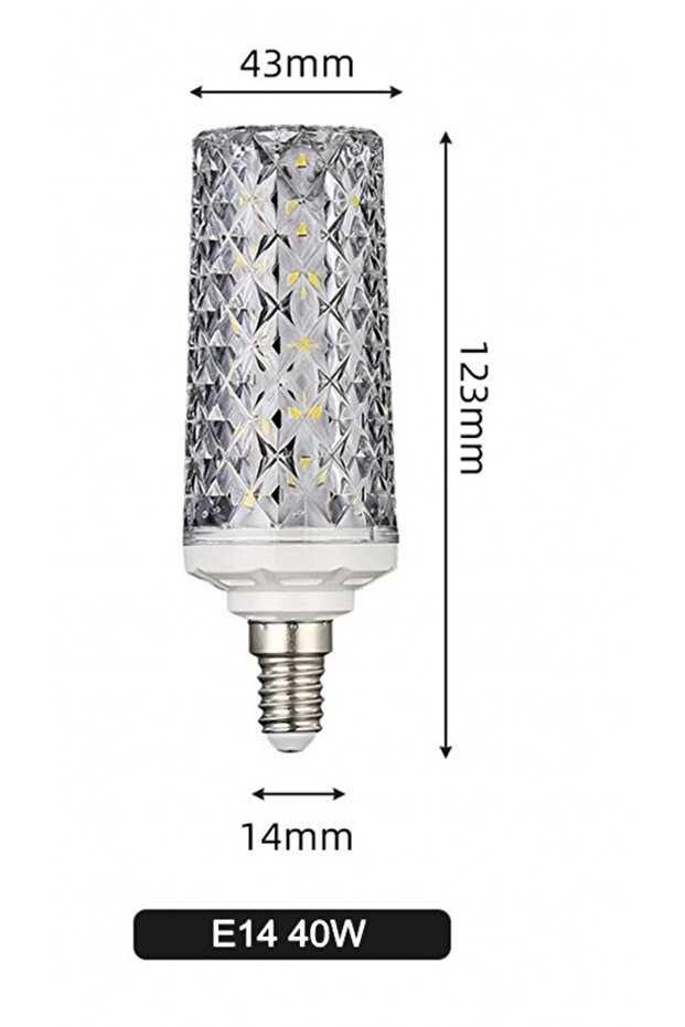 لمبات ذرة LED بيضاء باردة E14 40 واط E27 E14 30 واط 40 واط تيار متردد 220 فولت 240 فولت 5730 مصباح كريستال LED SMD 360 B