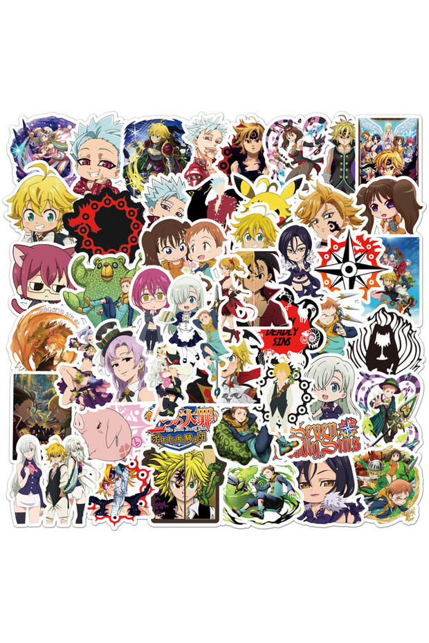 50Pcs 50Pcs The Seven Deadly Sins Graffiti Stickers Motorcycle Luggage Laptop Waterproof Stickers
