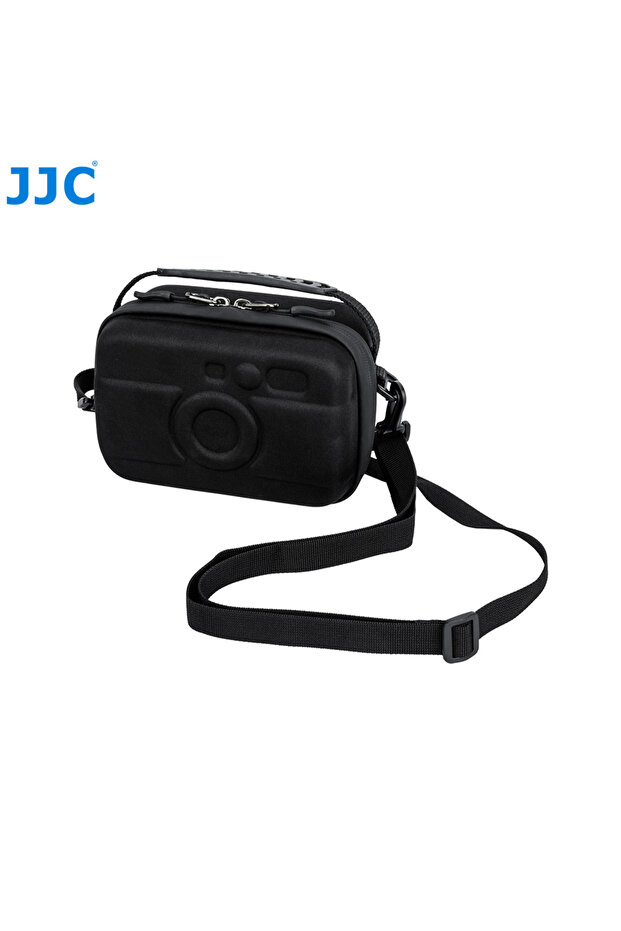 حافظة صلبة سوداء من JJC متوافقة مع كاميرا فوجي فيلم X-EInstax Mini EVO Mini LiPlay الفورية وكاميرا a6700 Mini E.