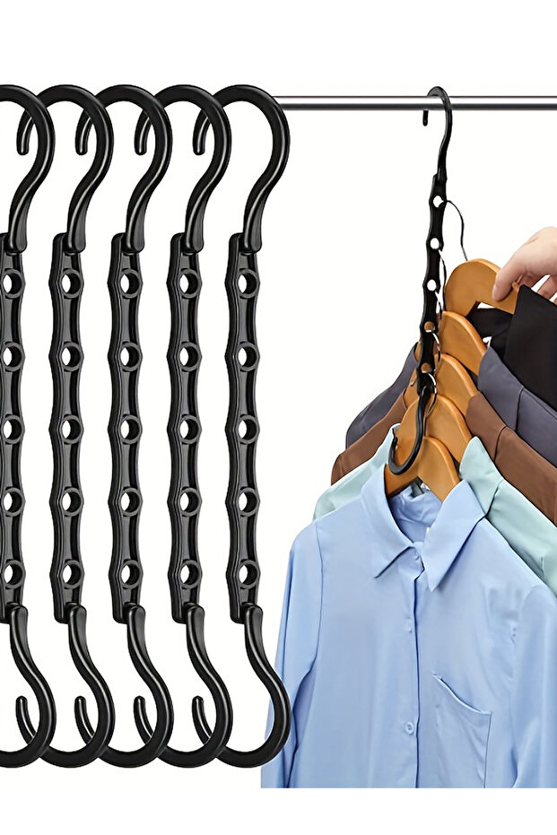 ferrous 1PC Space Saving Storage Hangers Multifunction Plastic Clothes Racks Rotary Organizer Hanger