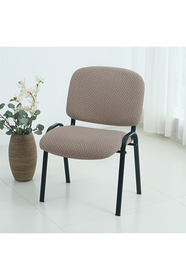 1Set A2 Chair Cover 2Pcs/Set Jacquard Folding Dining Chair Cover Elastic Chairs Backrest Seat Covers