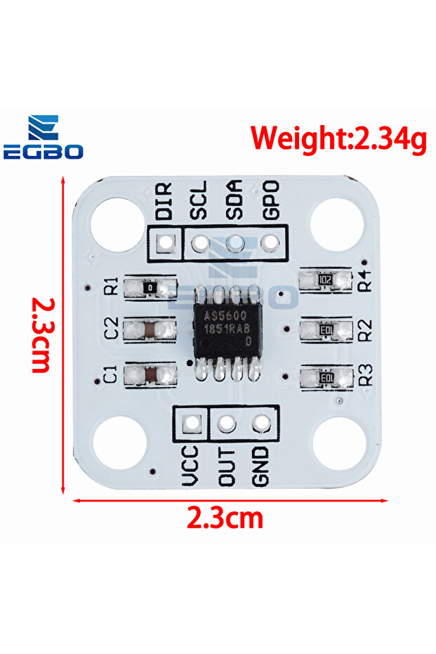 AS5600 Magnetic Angle Encoder Sensor Module 12-Bit High Precision Non- Position Sensor wit... - 5