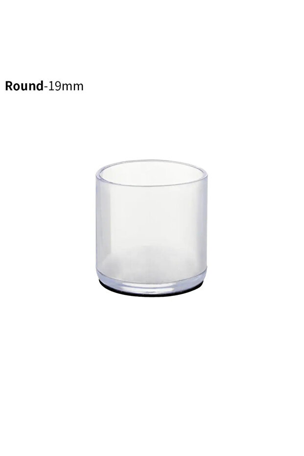 19mm 16Pcs 16/19/25/30mm Chair Leg Cap Feet-Protector Pads Non-slip Transparent Table Covers Fu...