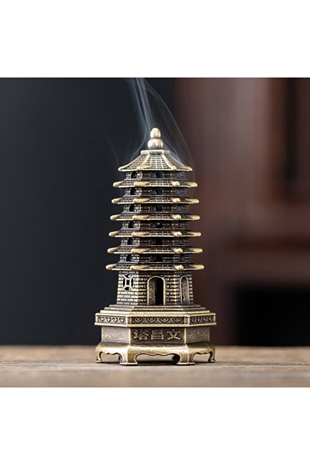1 New Chinese Style Incense Burner Zinc Alloy Vertical Indoor Aromatherapy Good Symbolism Accessori.