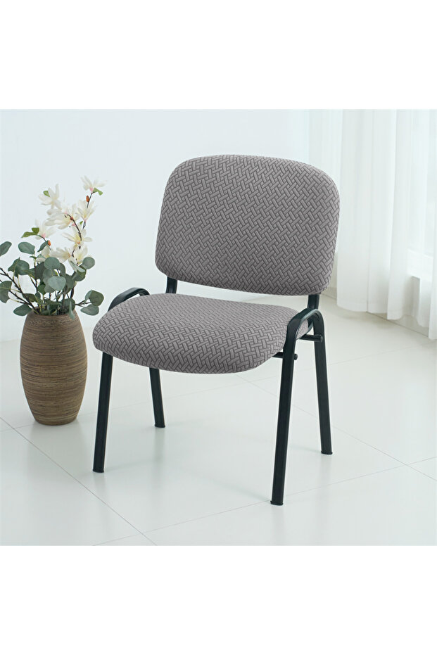 1Set A3 Chair Cover 2Pcs/Set Jacquard Folding Dining Chair Cover Elastic Chairs Backrest Seat Covers