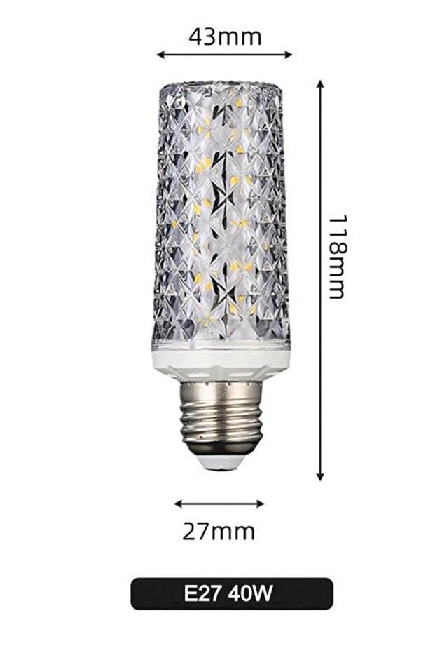 لمبات ذرة LED بيضاء باردة E27 40 واط E27 E14 30 واط 40 واط تيار متردد 220 فولت 240 فولت 5730 مصباح كريستال LED SMD 360 B