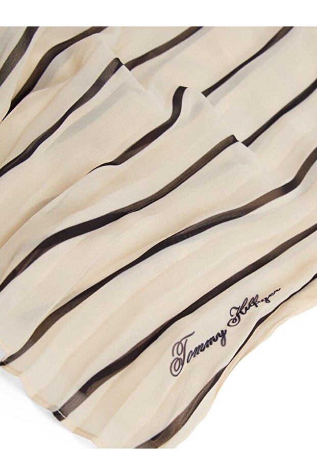 TOMMY SCRIPT CHIFFON SCARF - 3