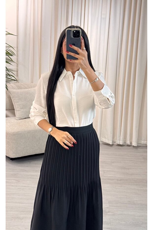 قميص أبيض عملي - 4