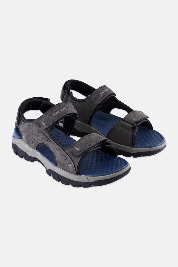 Men Tresmen Garo Velcro Closure Sandal, Grey