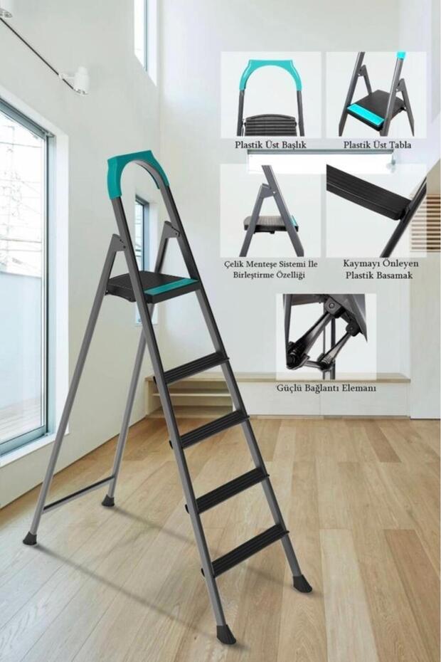 51304 Riser 4+1 Plastik Basamaklı Merdiven - 1