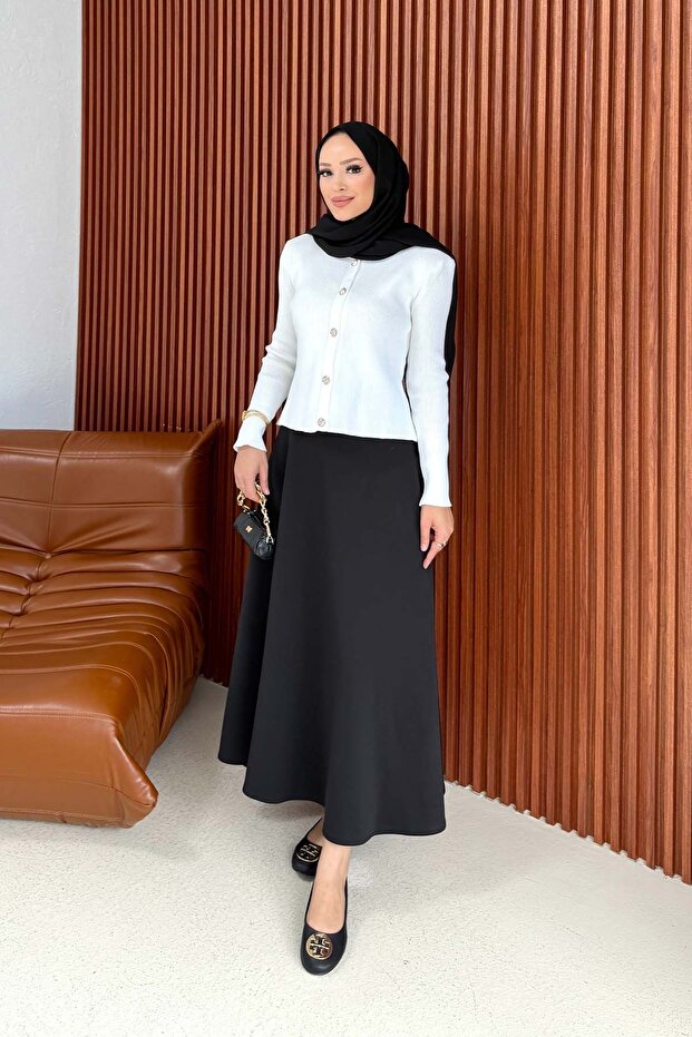 Mersery Cardigan Ecru 7027