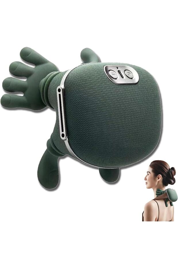 جهاز تدليك الرقبة N7 Pro – جهاز تدليك للكتف والرقبة على شكل يد حقيقية لتخفيف آلام العضلات، وأصابع - 1