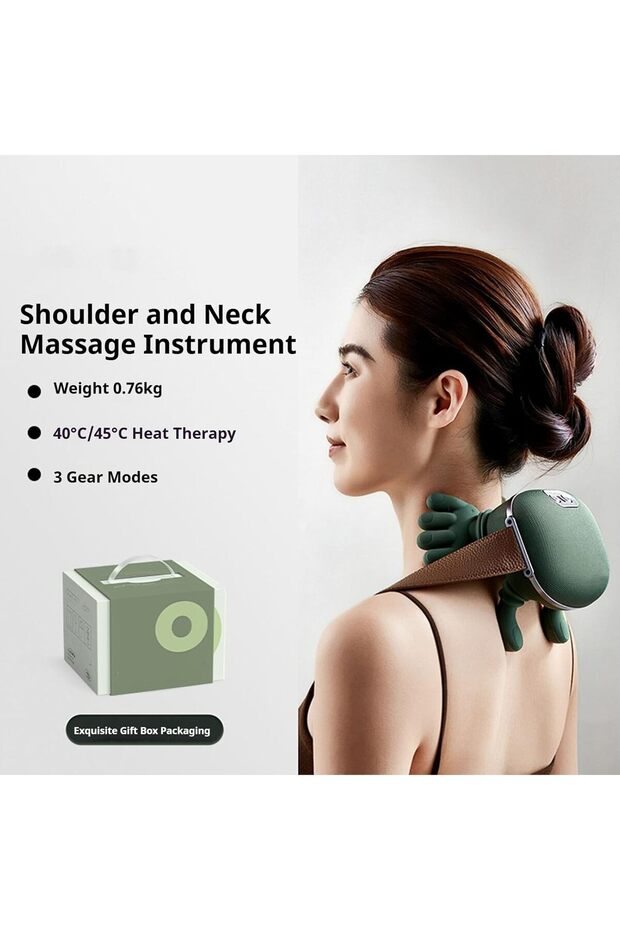 جهاز تدليك الرقبة N7 Pro – جهاز تدليك للكتف والرقبة على شكل يد حقيقية لتخفيف آلام العضلات، وأصابع - 6