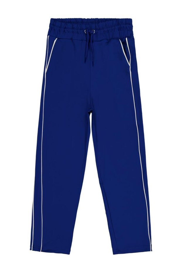 Piped 10-13 Years Old Sweatpants - Blue 12-13 Years Old