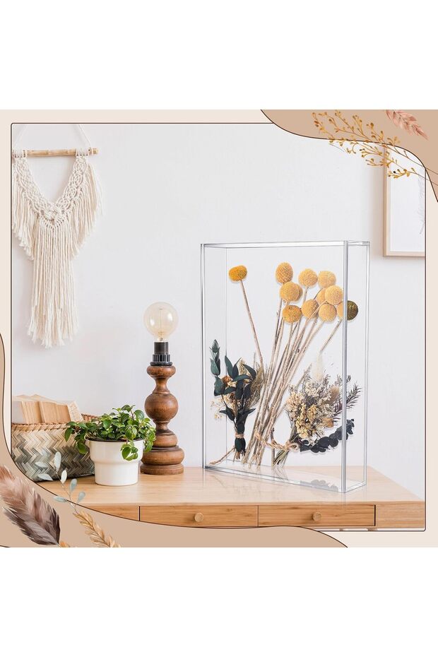 Clear Acrylic Shadow Box Frame (9 x 12'') - DIY Memory Display - 6