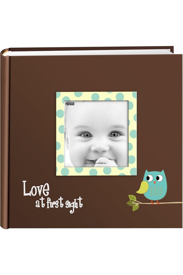EV-246FB/O 200-Pocket Baby Owl Photo Album - Blue