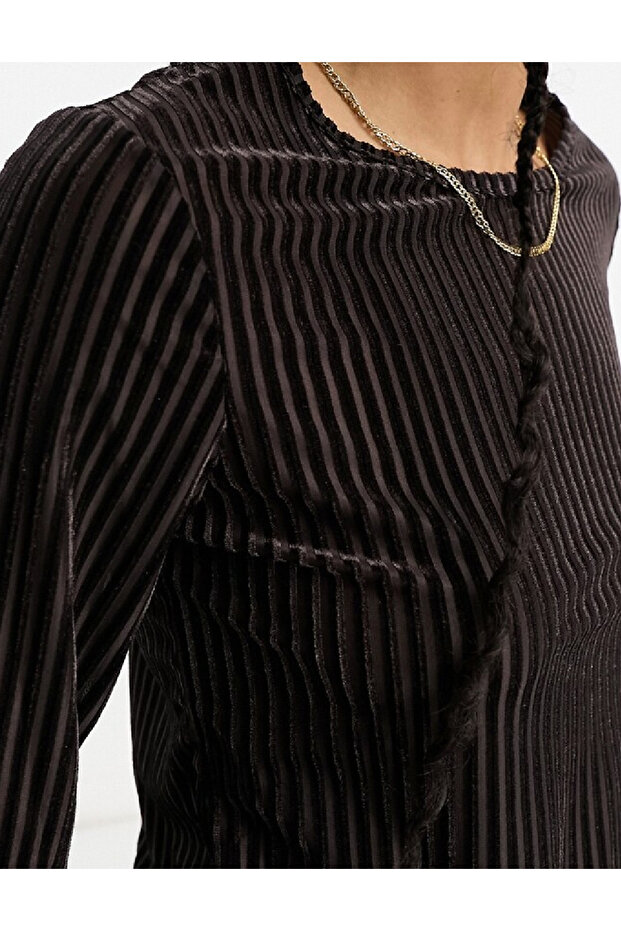 Blouse, Dark brown - 2