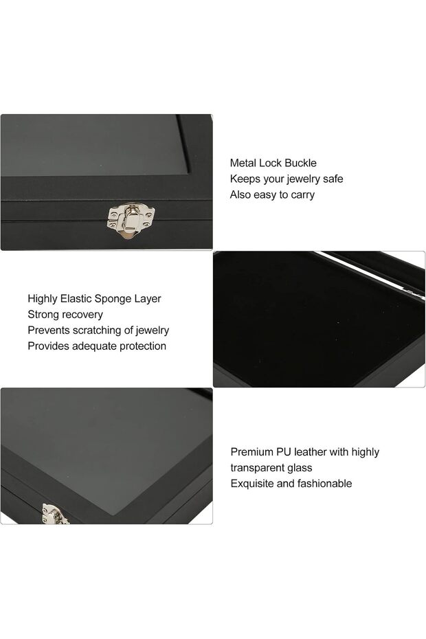 Pin Display Case, Dustproof Shadow Box Frame with Sponge Lining for Pin Collection - 5