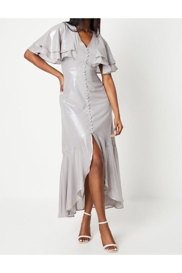 Rochie lunga, Argintiu - 1